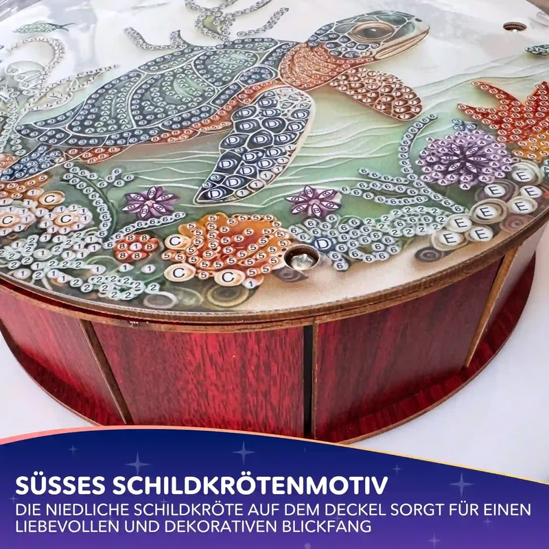 Diamond Painting Aufbewahrungsbox Schildkröte