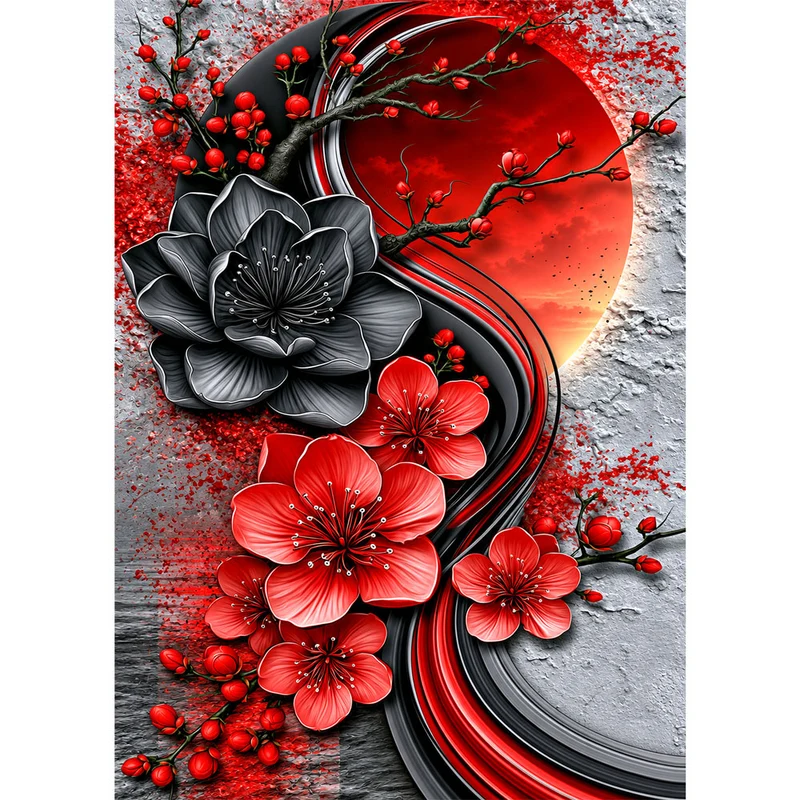 5D Diamond Painting – Akari im Rubinmond