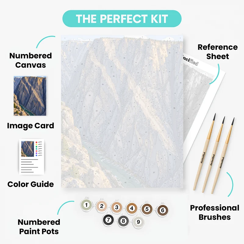 Painted Wall Pegmatite Bands - Paint by Numbers Kit