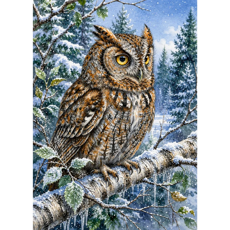 5D Diamond Painting – Aurelias Winterwacht