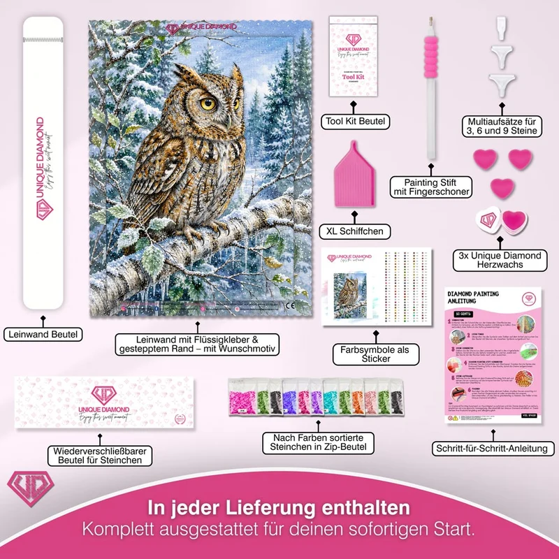 5D Diamond Painting – Aurelias Winterwacht