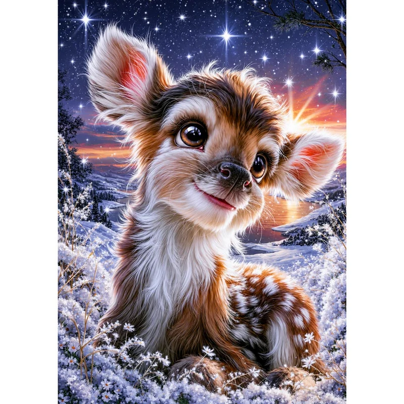 5D Diamond Painting – Finjas Sternenwinter
