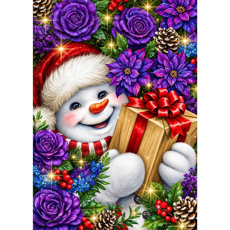 5D Diamond Painting – Flockis Weihnachtsüberraschung