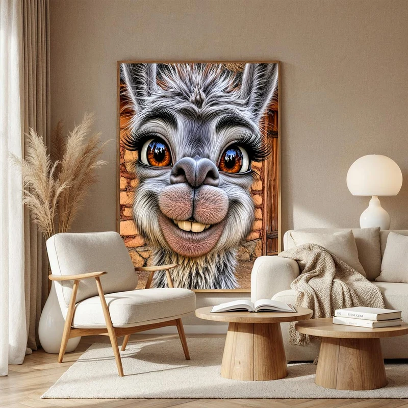 5D Diamond Painting – Lotti das freche Lama