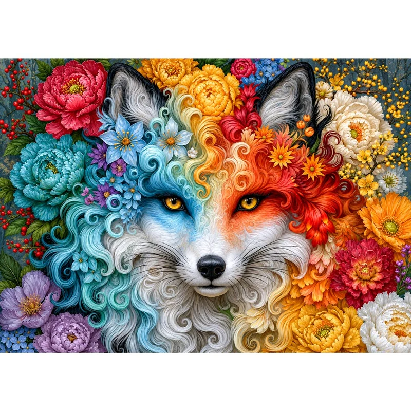 5D Diamond Painting – Fox of the Four Seasons