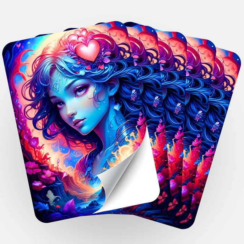 Aufkleber 5er-Set - Moni´s Special - Mystic Girl