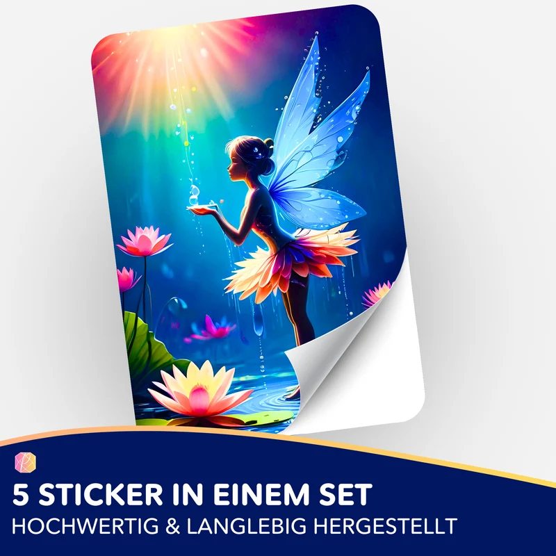 Aufkleber 5er-Set - Moni´s Special - Fee Layla