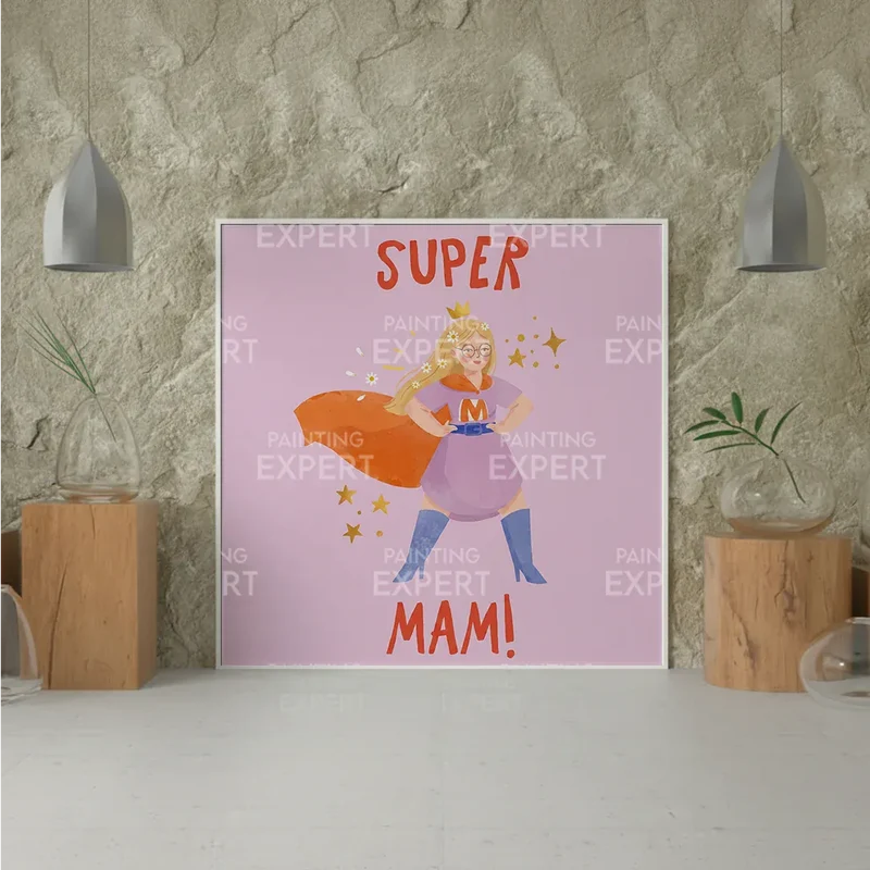 Malen nach Zahlen Super-Mama 2