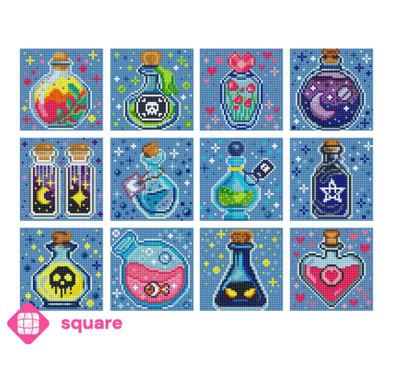 Diamond Painting - Carat Art Design - Mini Set New Magic Potions