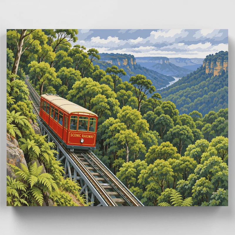 Rainforest Canopy Descent - Paint by Numbers Kit