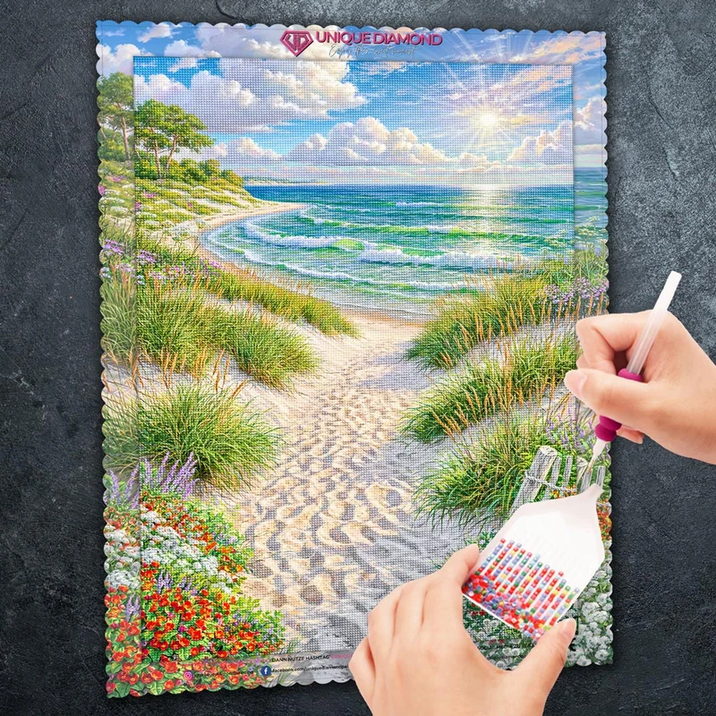 5D Diamond Painting – Pfad zum Meeresglück