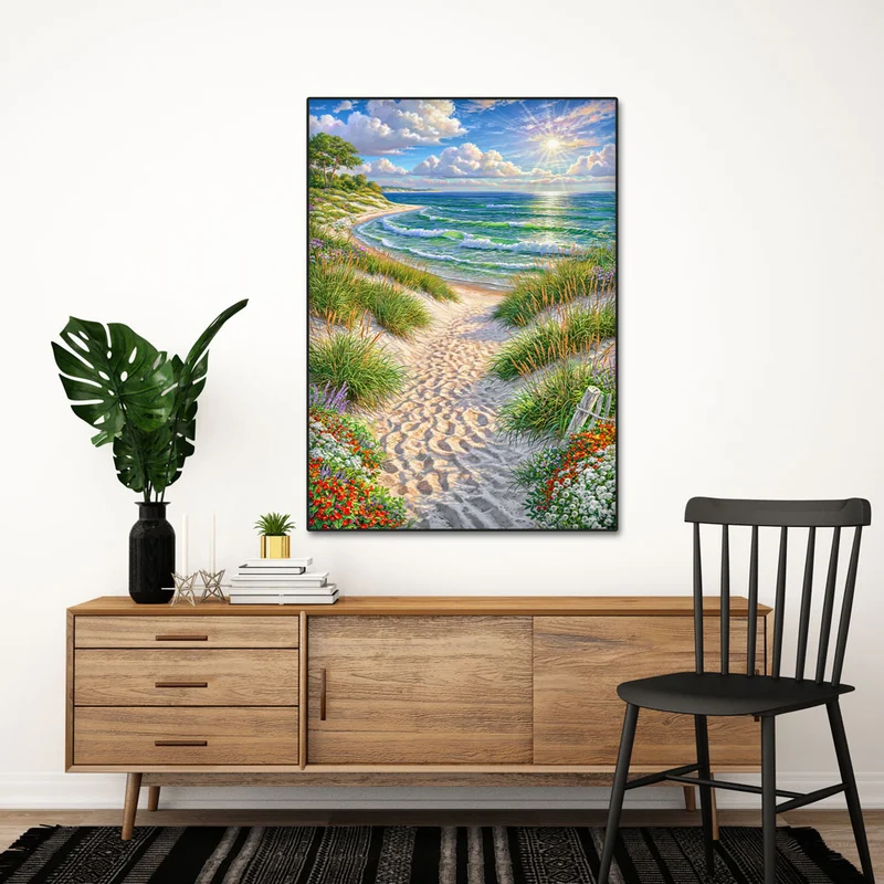 5D Diamond Painting – Pfad zum Meeresglück