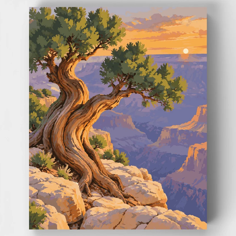 Gnarled Canyon Juniper - Paint by Numbers Kit