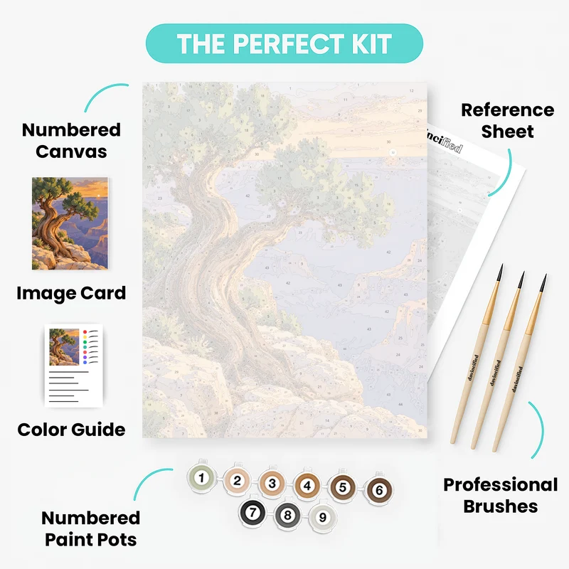 Gnarled Canyon Juniper - Paint by Numbers Kit
