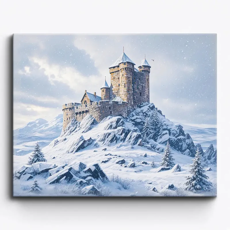 Malen nach Zahlen - Stille des Winters