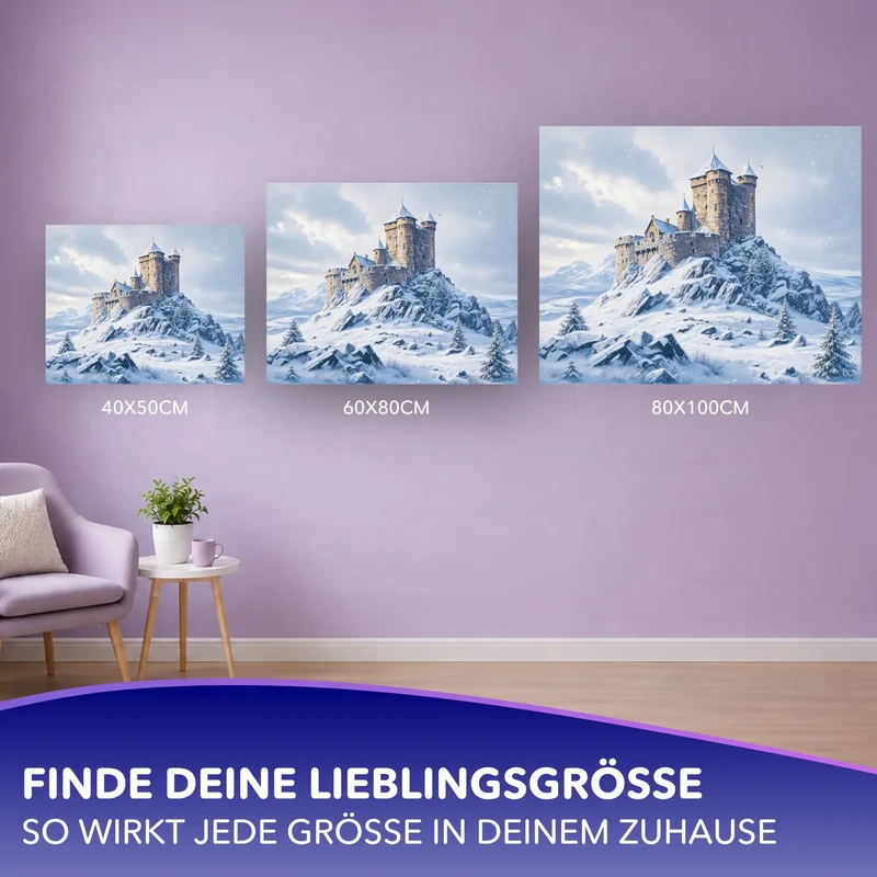 Malen nach Zahlen - Stille des Winters
