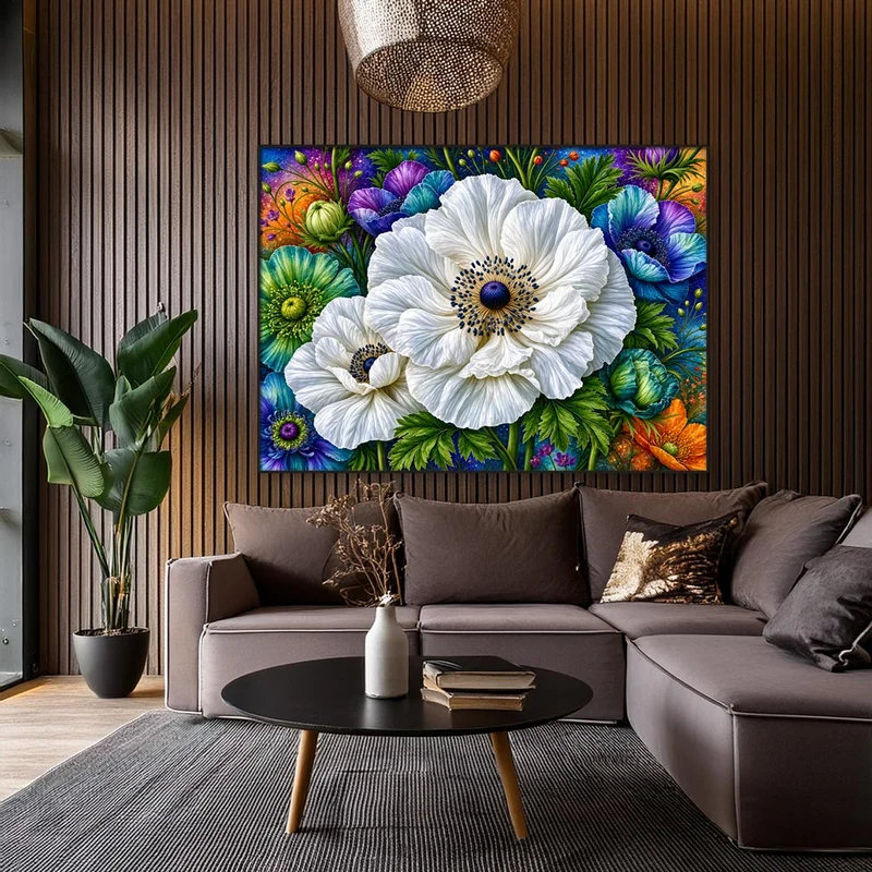 5D Diamond Painting – Moonlight Ivory Garden