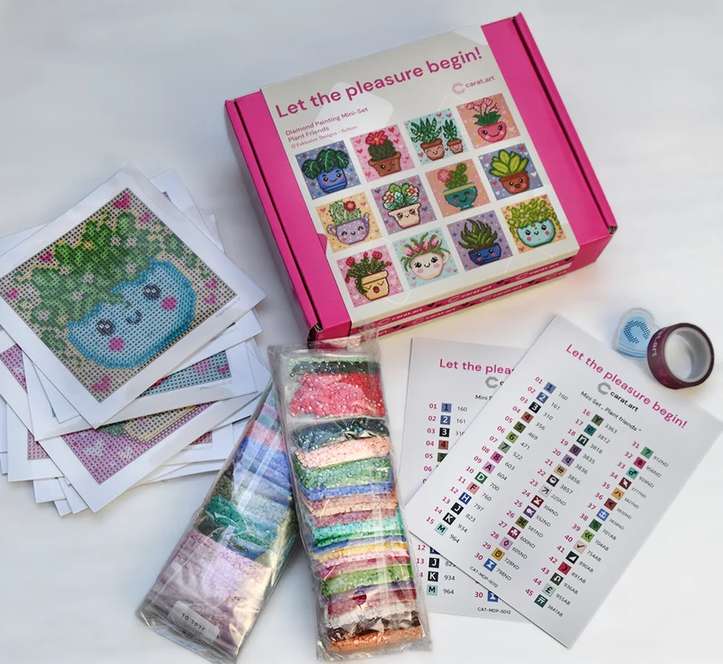 Diamond Painting - Carat Art Design - Mini Set Plant friends