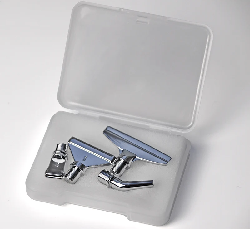 4er Set Metall-Aufsätze für Diamond Painting Stifte zum Schrauben – Silber