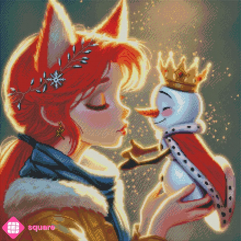Diamond Painting - Maria Egea - Snowman Kiss