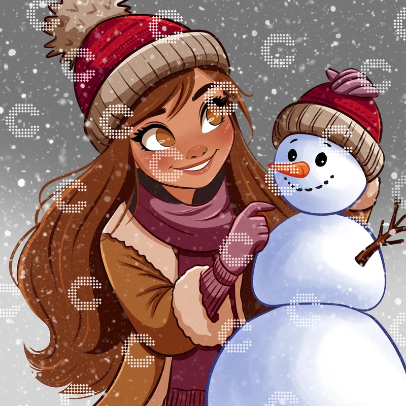 Diamond Painting - Snd création - Frosty Friendship
