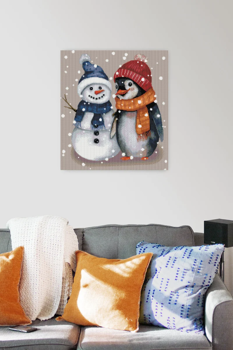 Diamond Painting - HeliJohanna Art - Friends in the snow