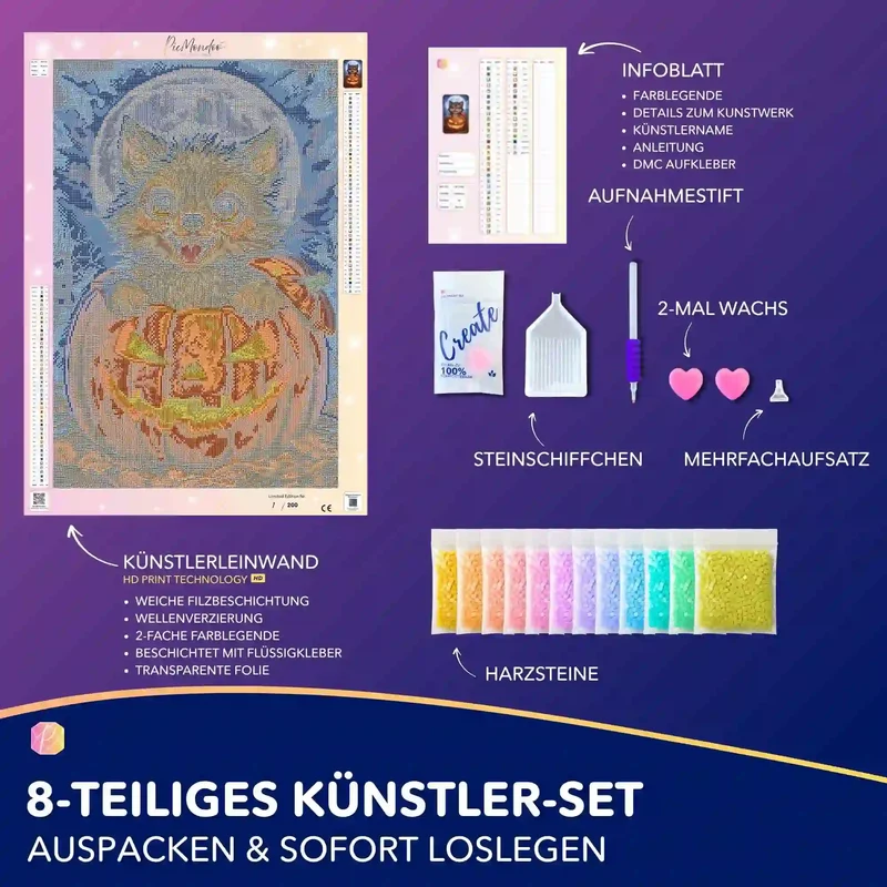 Diamond Painting - Der jüngste der Mondwölfe "Limited Edition"