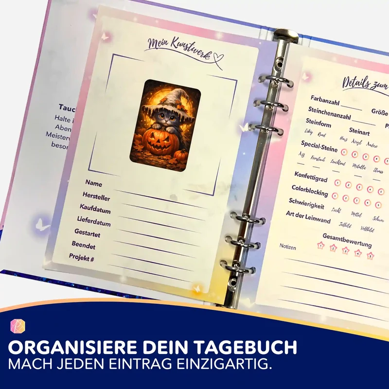 Aufkleber 5er-Set - Die kleine Kürbishexe