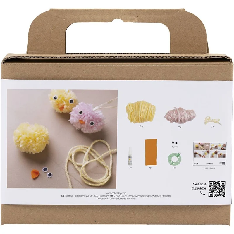Mini Kreativ Set Pompons – Süße Küken selber basteln