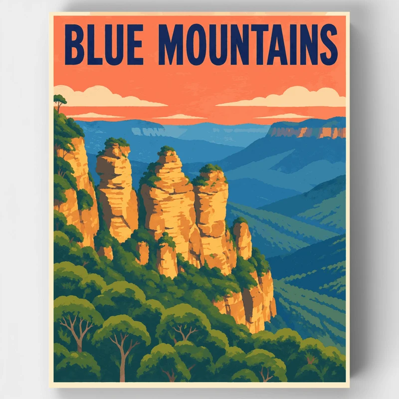 Three Sisters Sunset - Paint by Numbers Kit