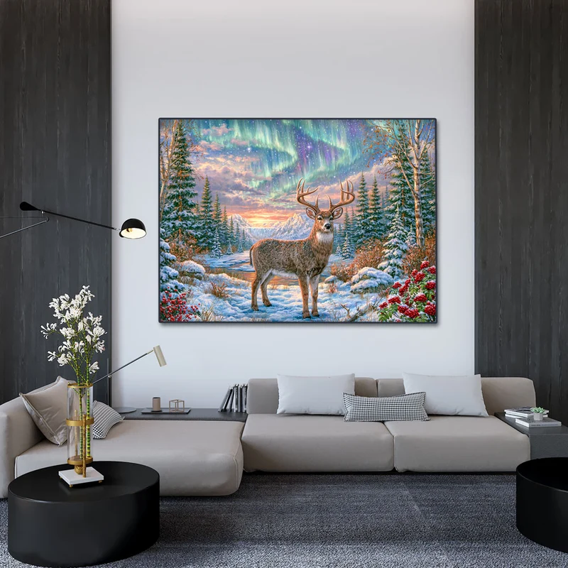 5D Diamond Painting – Wächter des Nordlichts