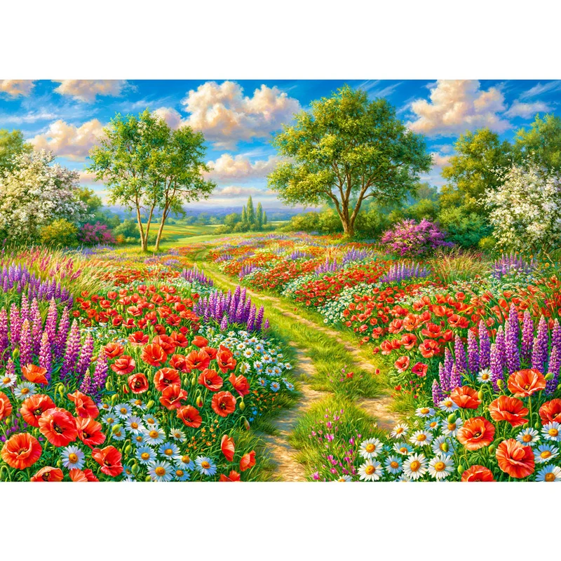 5D Diamond Painting – Maries blühender Sommerpfad