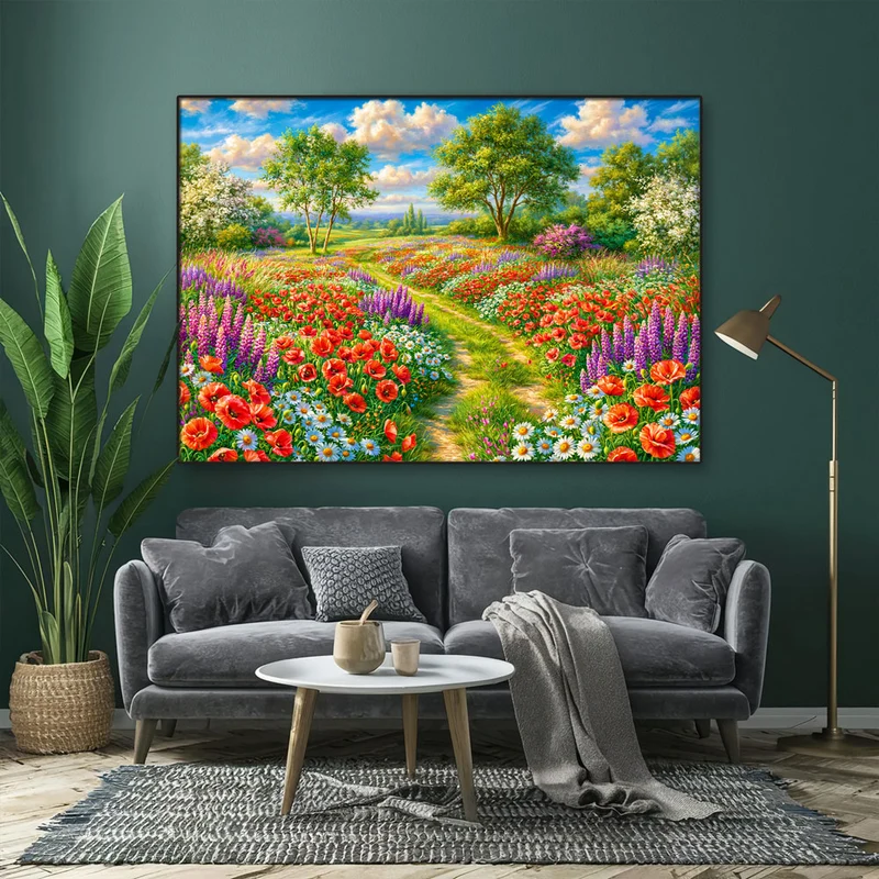 5D Diamond Painting – Maries blühender Sommerpfad