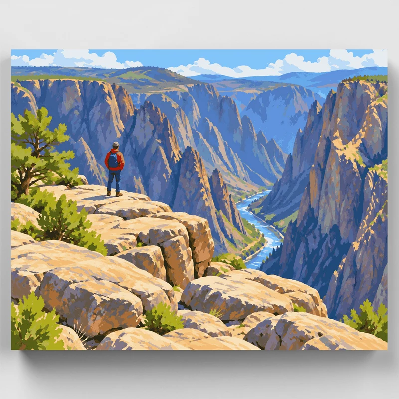 Gunnison Point Overlook - Paint by Numbers Kit