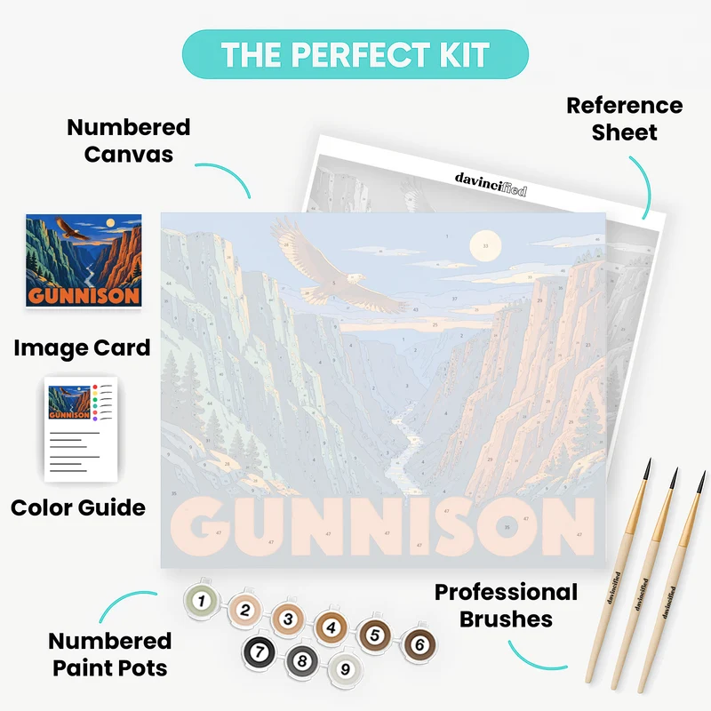 Gunnison Gorge Eagle - Paint by Numbers Kit