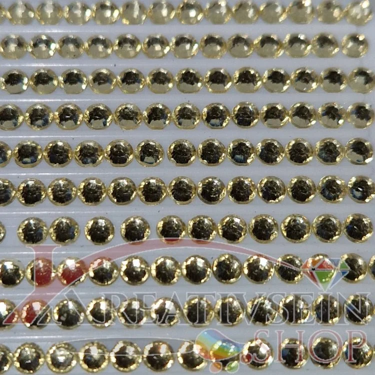 DMC 3078 Golden Yellow VY LT - rund Steine - Strass - Diamond Painting