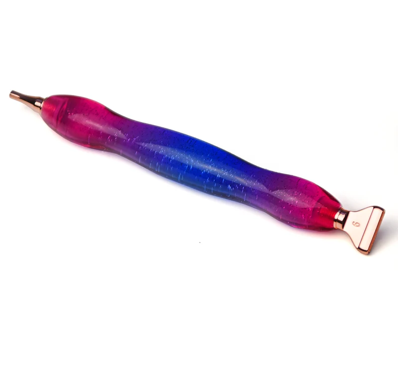 Premium Diamond Painting Stift „Twilight Sparkle“ mit zwei Metallaufsätzen in roségold | Zum Schrauben