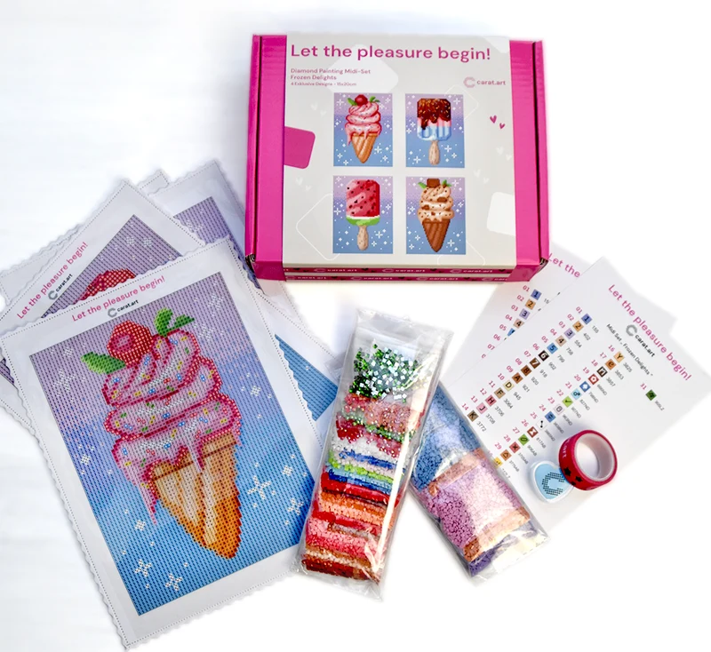 Diamond Painting - Carat Art Design - Midi Set Frozen Delights
