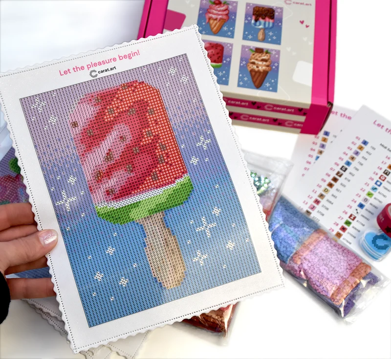 Diamond Painting - Carat Art Design - Midi Set Frozen Delights