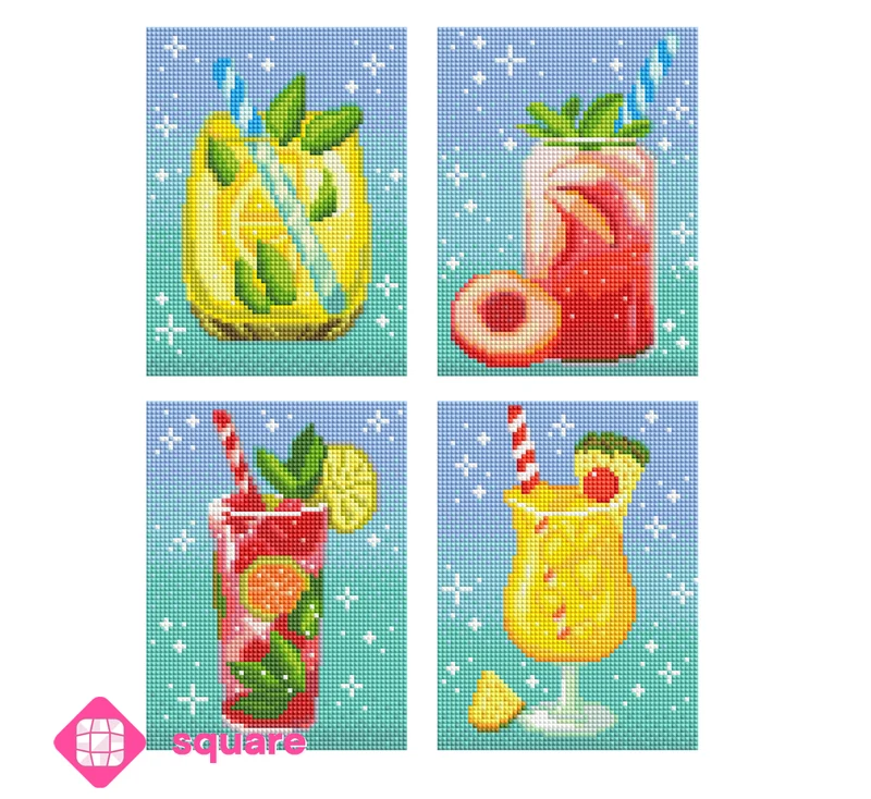 Diamond Painting - Carat Art Design - Midi Set Happy Hour