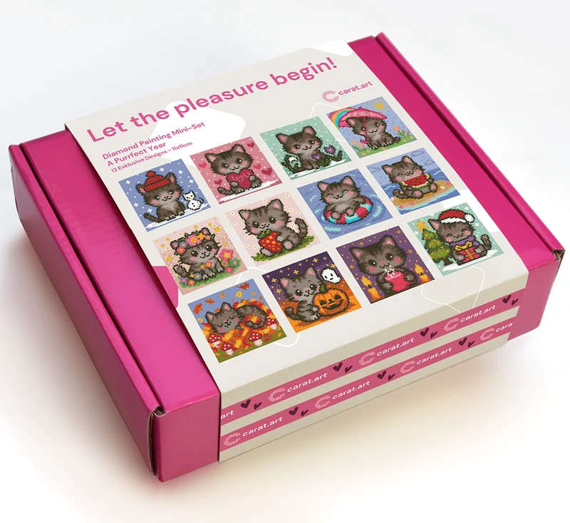Diamond Painting - Carat Art Design - Mini Set A Purrfect Year