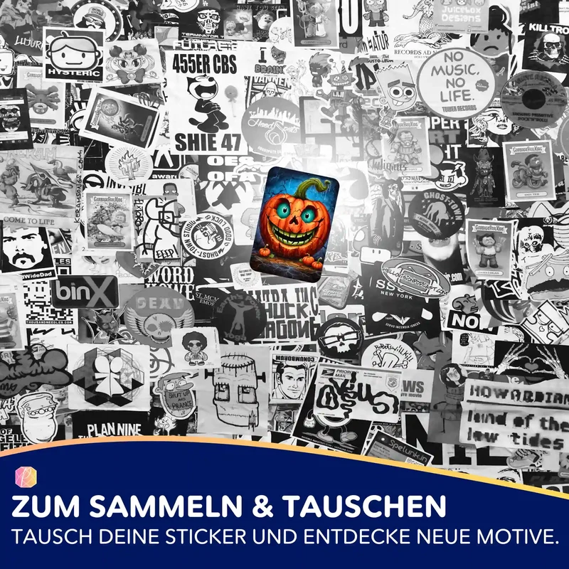 Aufkleber 5er-Set - Lächeln mit Nebenwirkungen