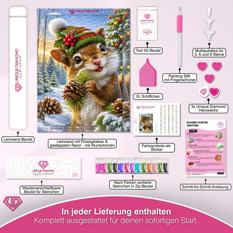 5D Diamond Painting – Finjas Weihnachtszauber