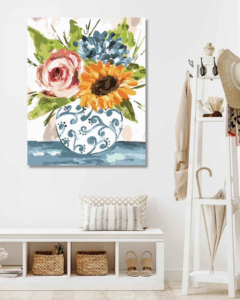 Diamond painting - STILLLEBEN BLUMEN IN EINER VASE (HALEY BUSH)
