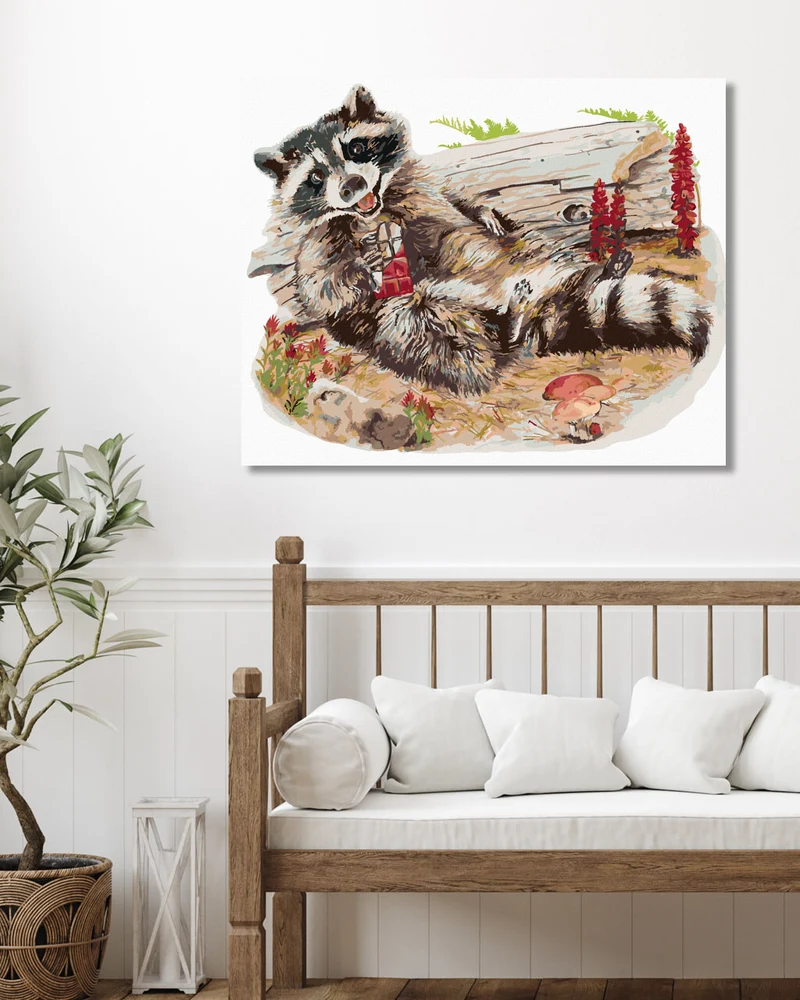 Diamond painting - WASCHBÄR MIT SCHOKOLADE (HOLLY SIMENTAL)