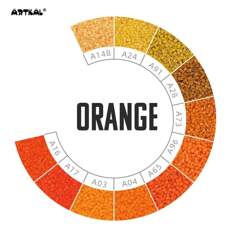 2000 Artkal MINI A 2,6mm Orangetöne (soft)