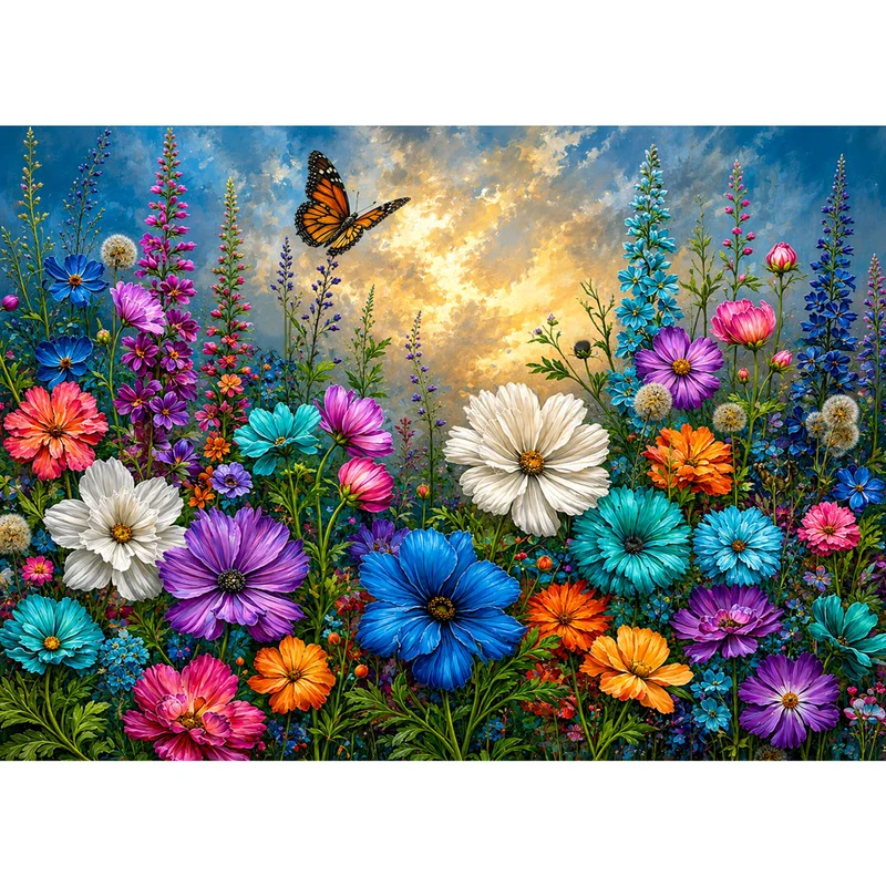 5D Diamond Painting – Wildflower Sunset