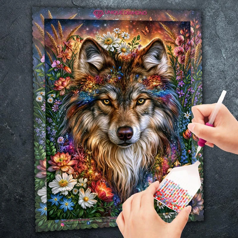 5D Diamond Painting – Wolfsgeist Floran