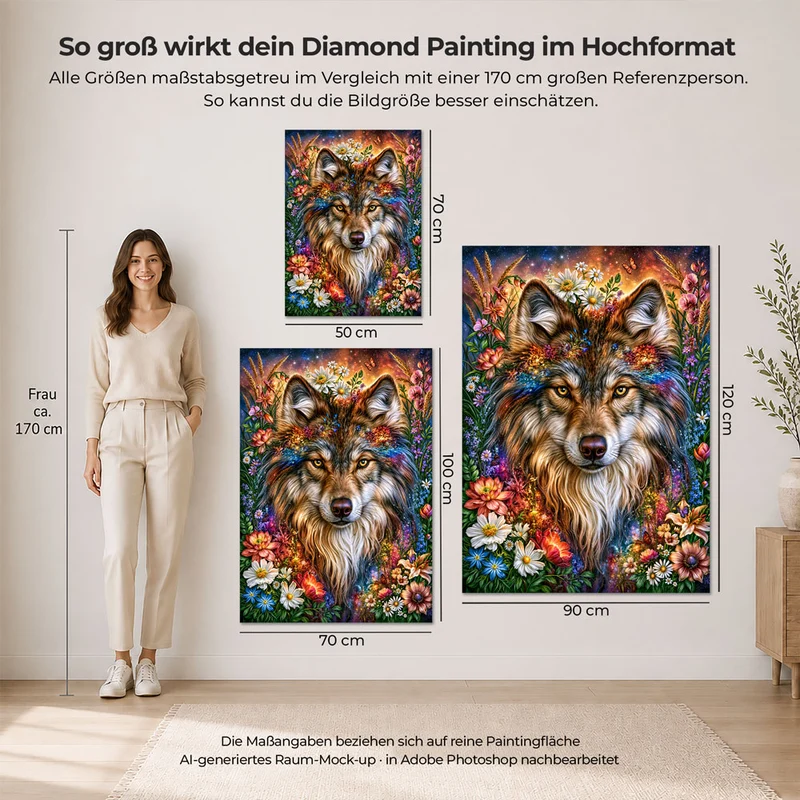 5D Diamond Painting – Wolfsgeist Floran