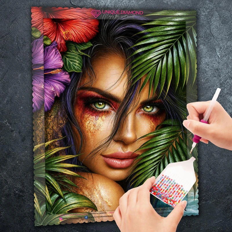 5D Diamond Painting – Dschungelprinzessin Amara